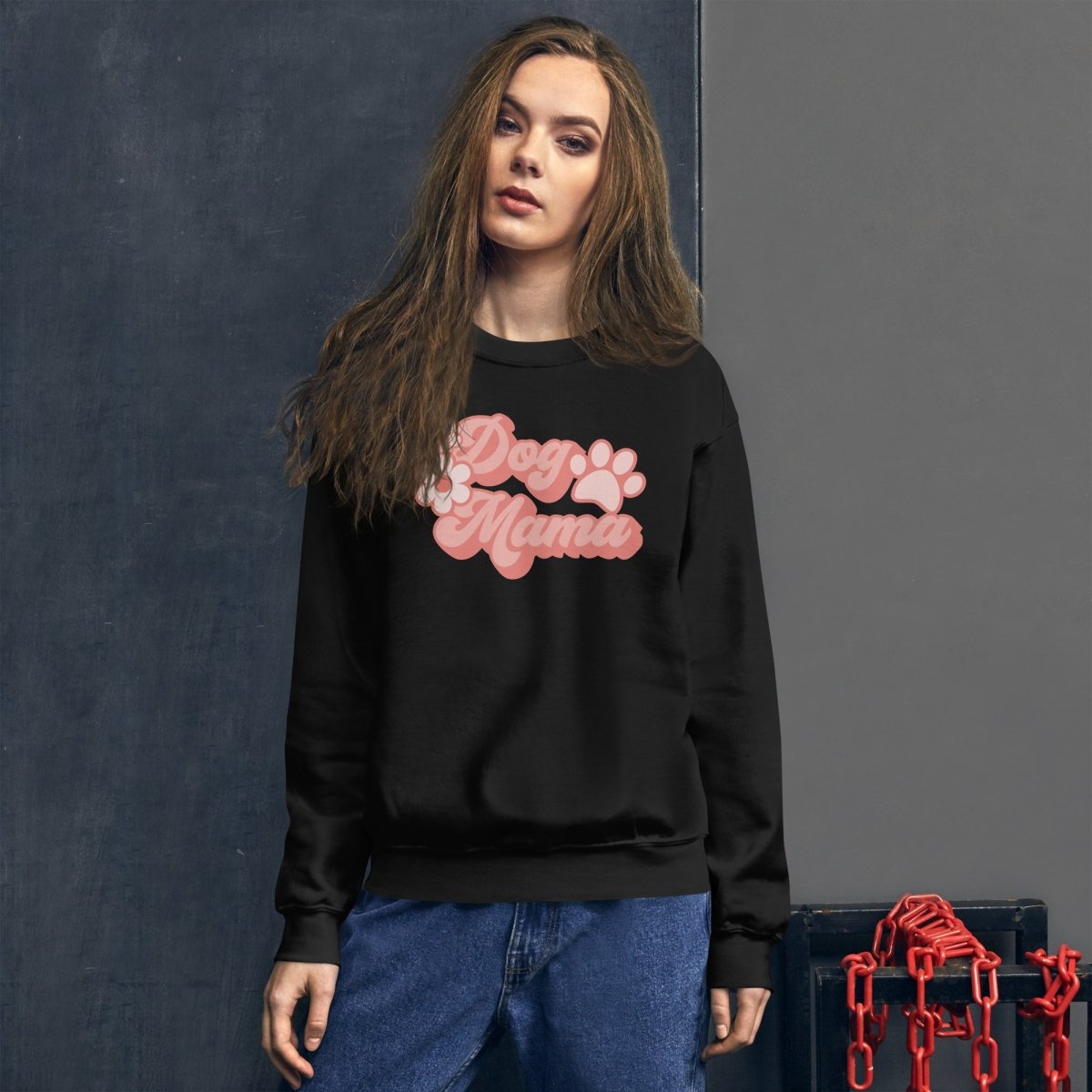 Dog Mama Retro Sweatshirt - DoggyLoveandMore