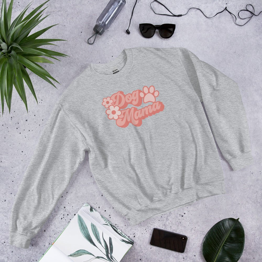 Dog Mama Retro Sweatshirt - DoggyLoveandMore