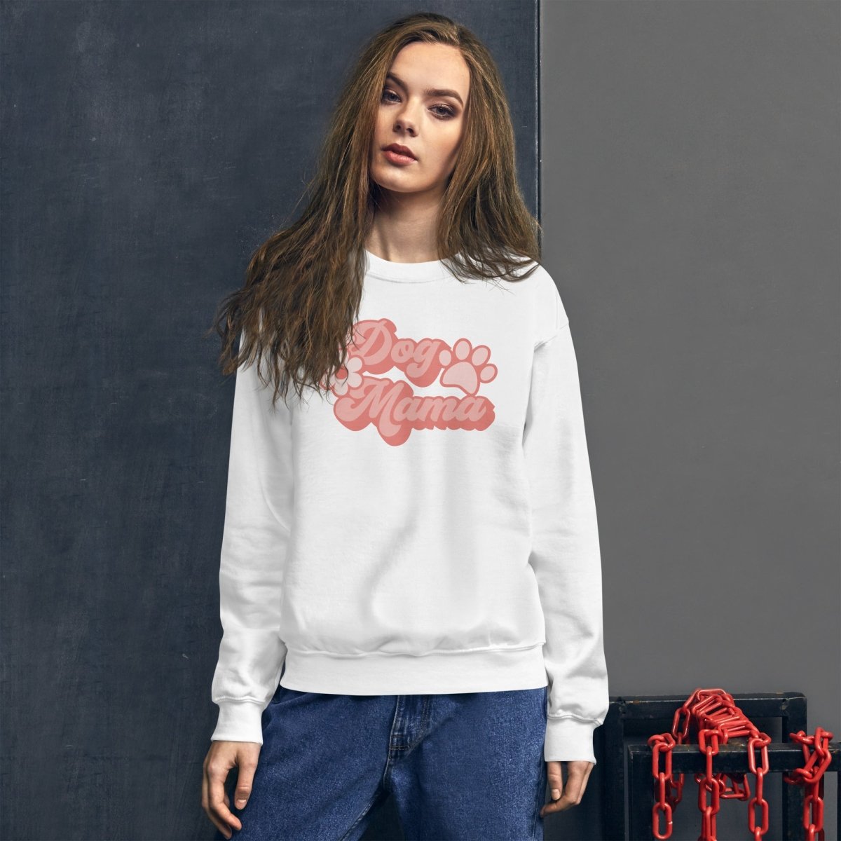 Dog Mama Retro Sweatshirt - DoggyLoveandMore