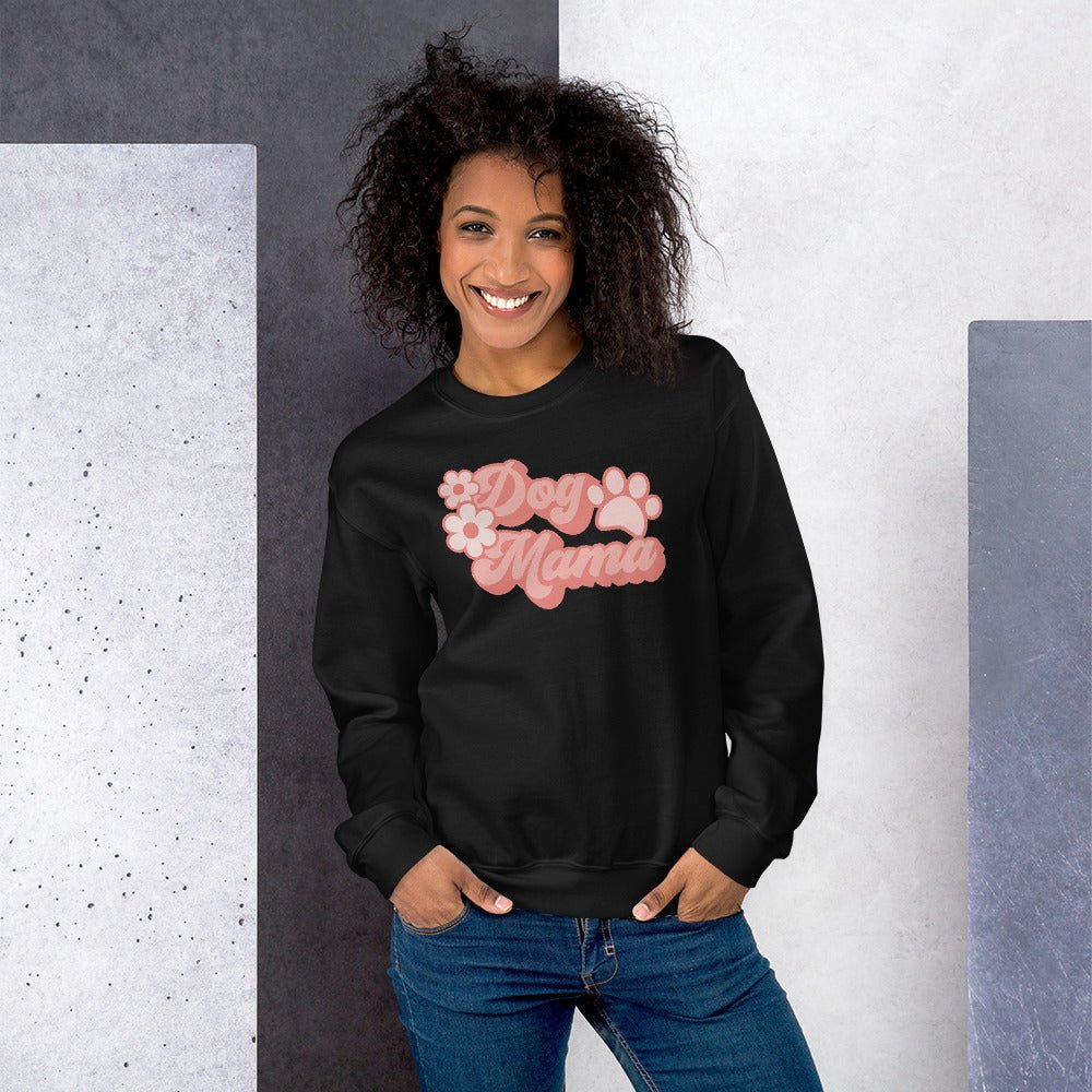 Dog Mama Retro Sweatshirt - DoggyLoveandMore