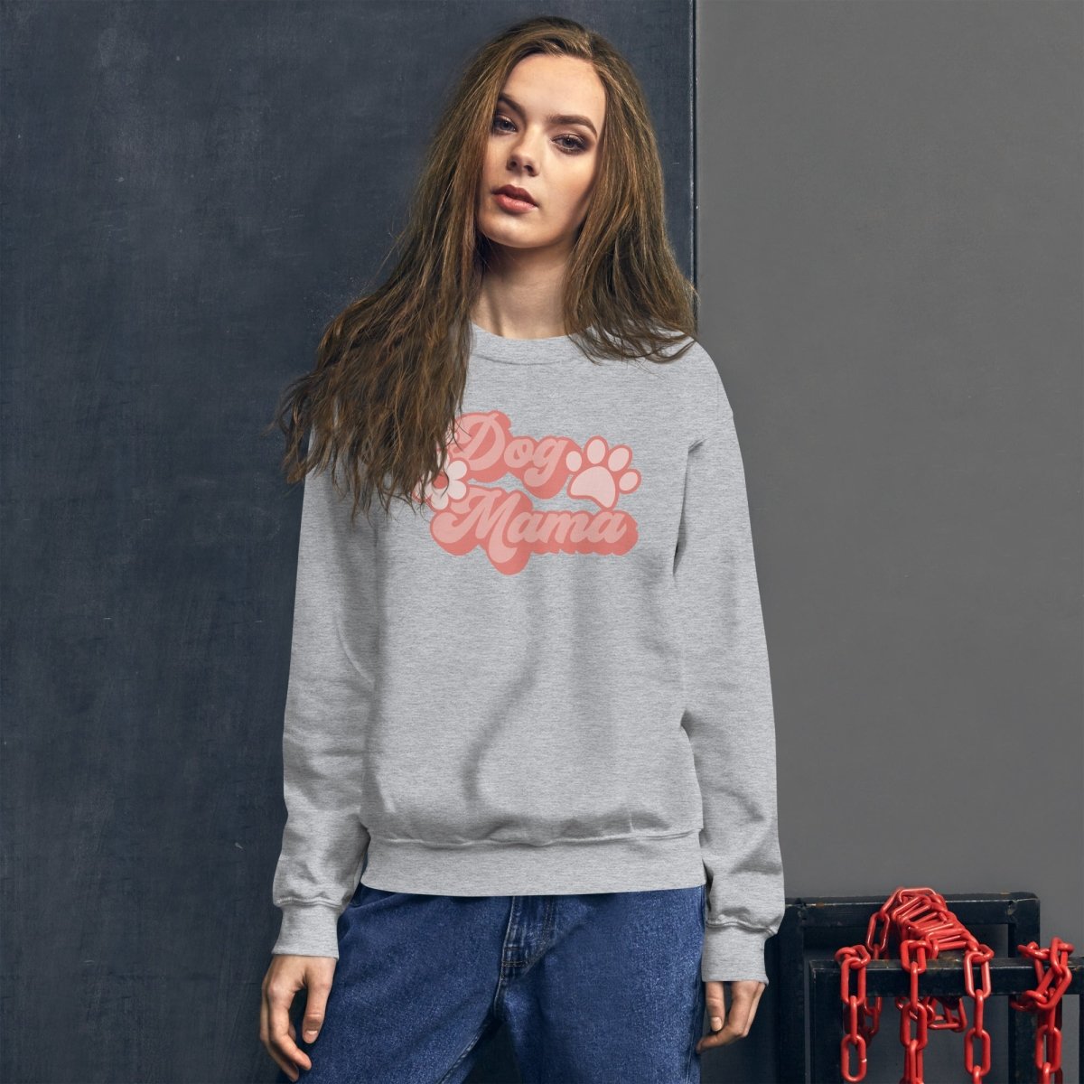 Dog Mama Retro Sweatshirt - DoggyLoveandMore