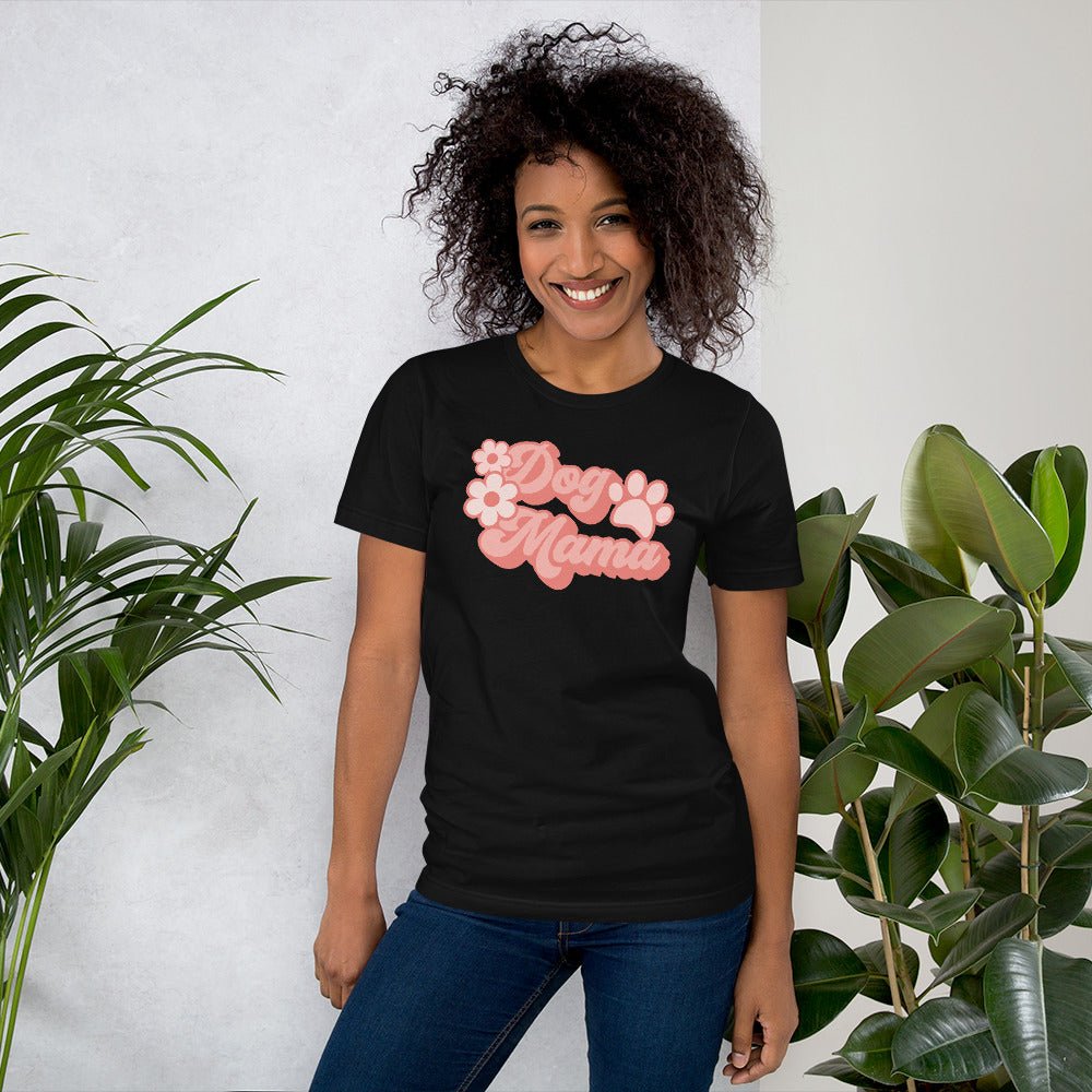 Dog Mama Retro T-Shirt - DoggyLoveandMore