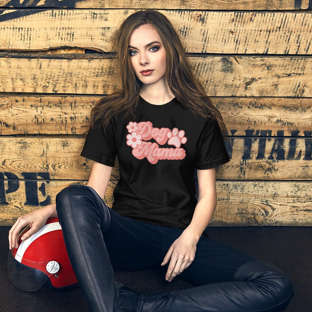 Dog Mama Retro T-Shirt - DoggyLoveandMore