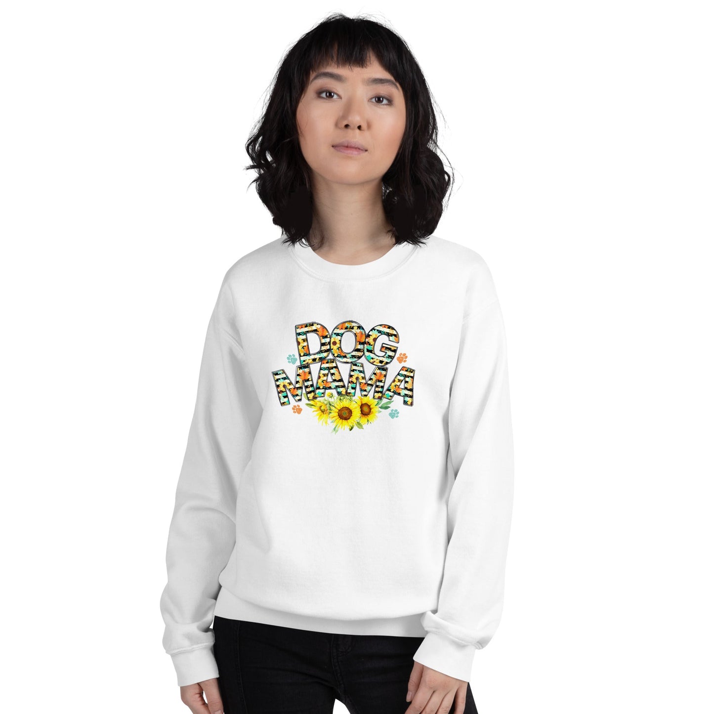 Dog Mama Sunflower Sweatshirt - DoggyLoveandMore