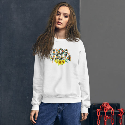 Dog Mama Sunflower Sweatshirt - DoggyLoveandMore