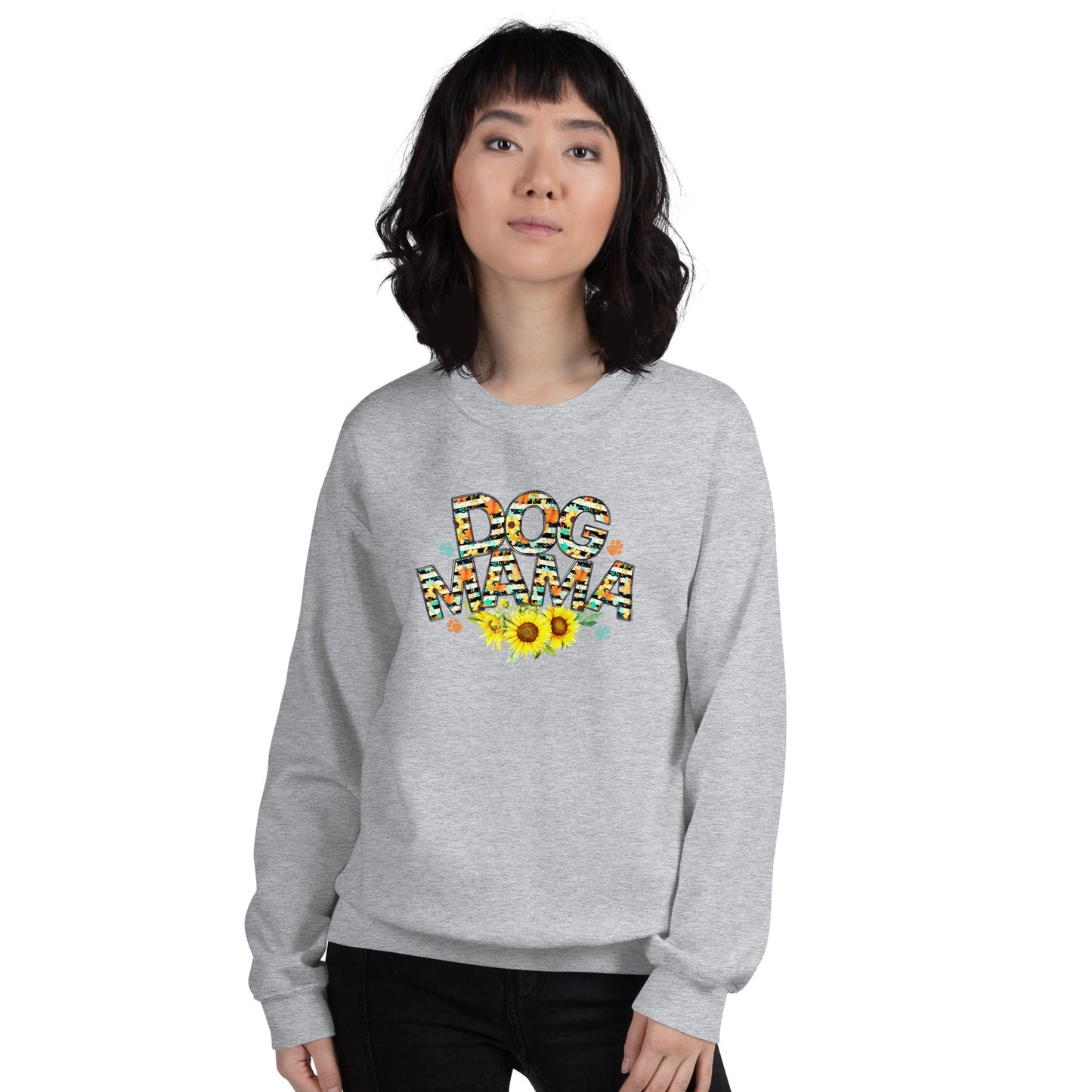 Dog Mama Sunflower Sweatshirt - DoggyLoveandMore