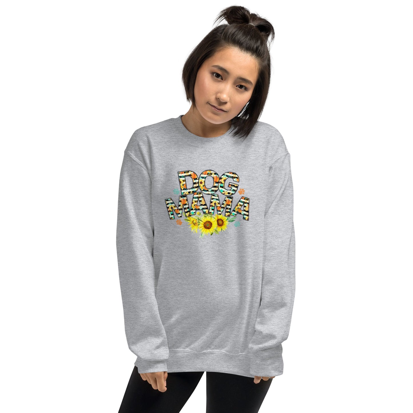 Dog Mama Sunflower Sweatshirt - DoggyLoveandMore