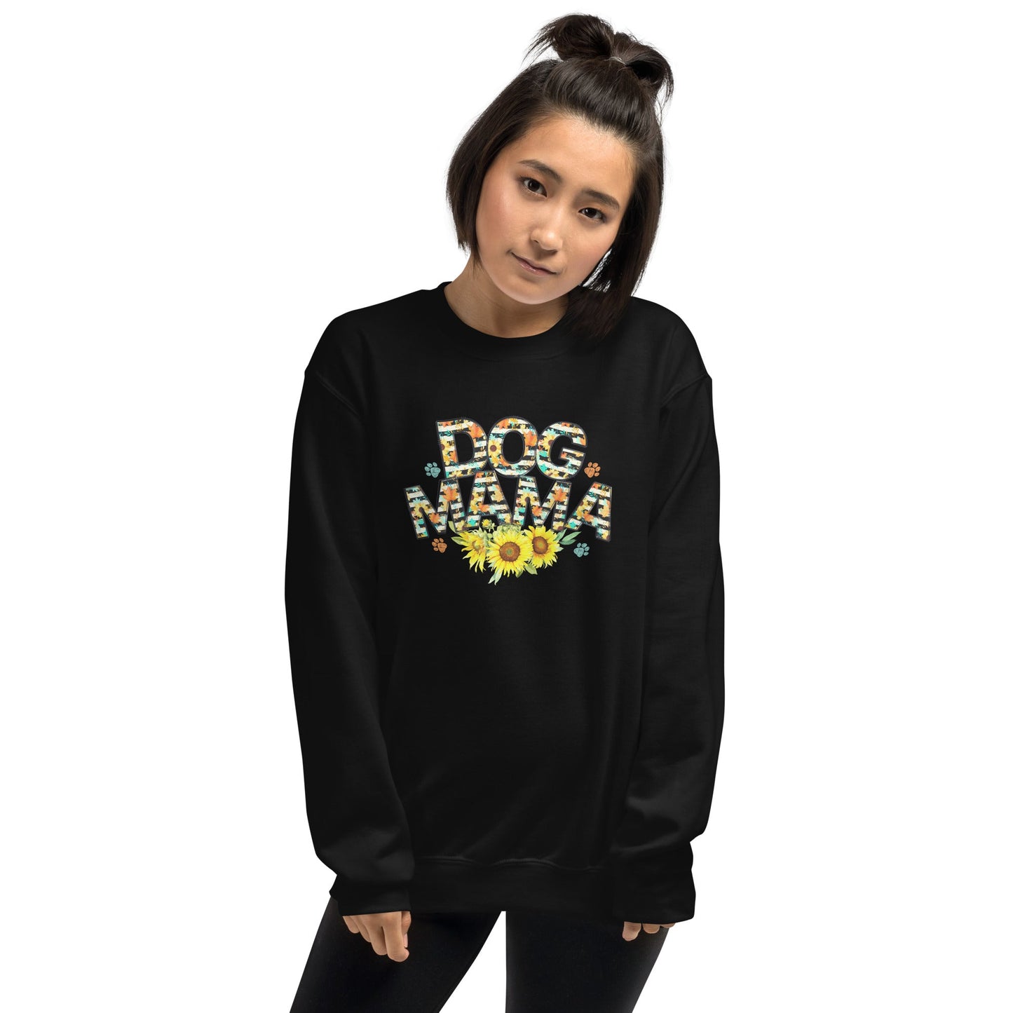 Dog Mama Sunflower Sweatshirt - DoggyLoveandMore
