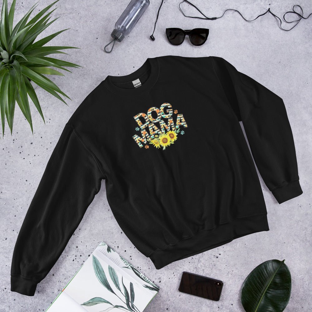 Dog Mama Sunflower Sweatshirt - DoggyLoveandMore