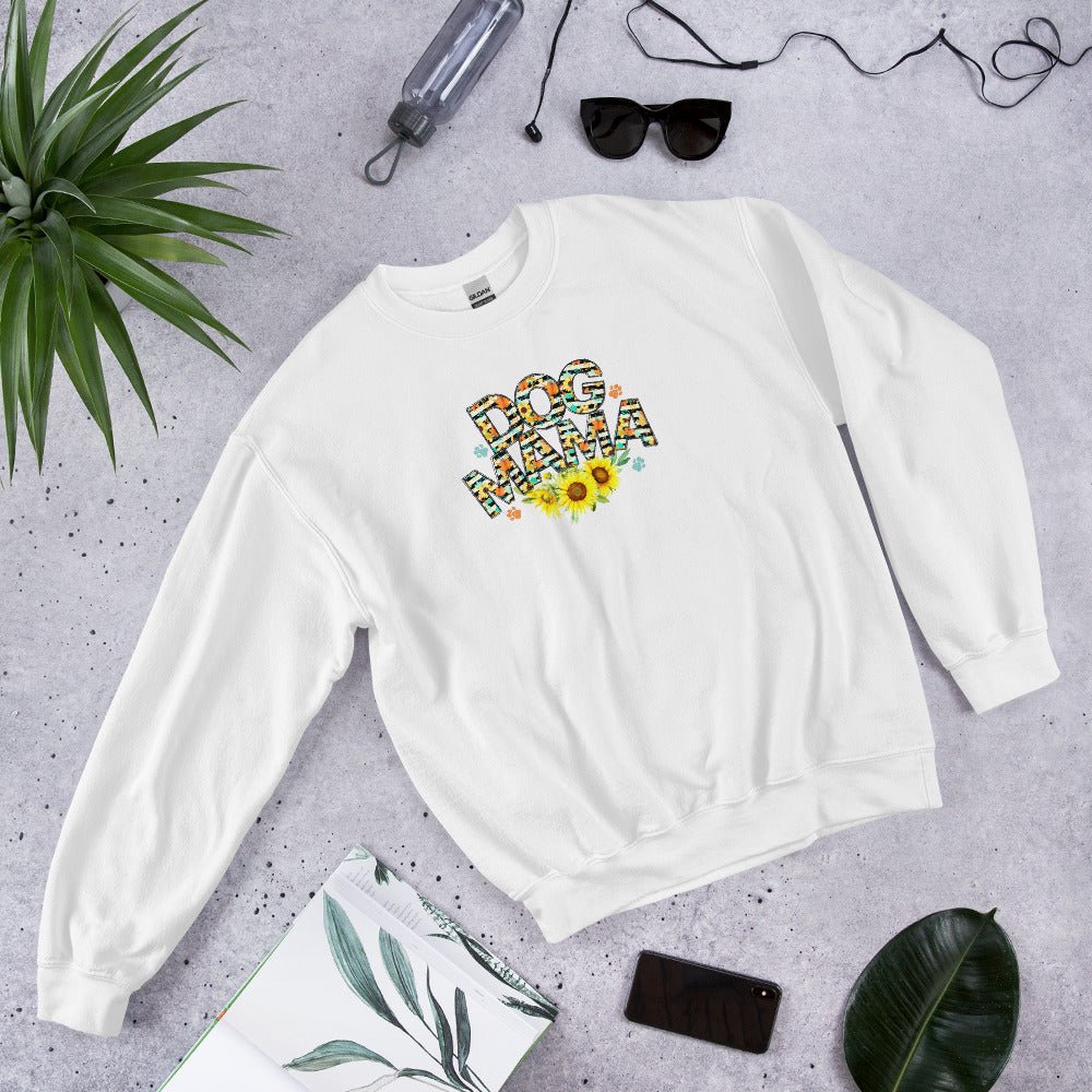 Dog Mama Sunflower Sweatshirt - DoggyLoveandMore