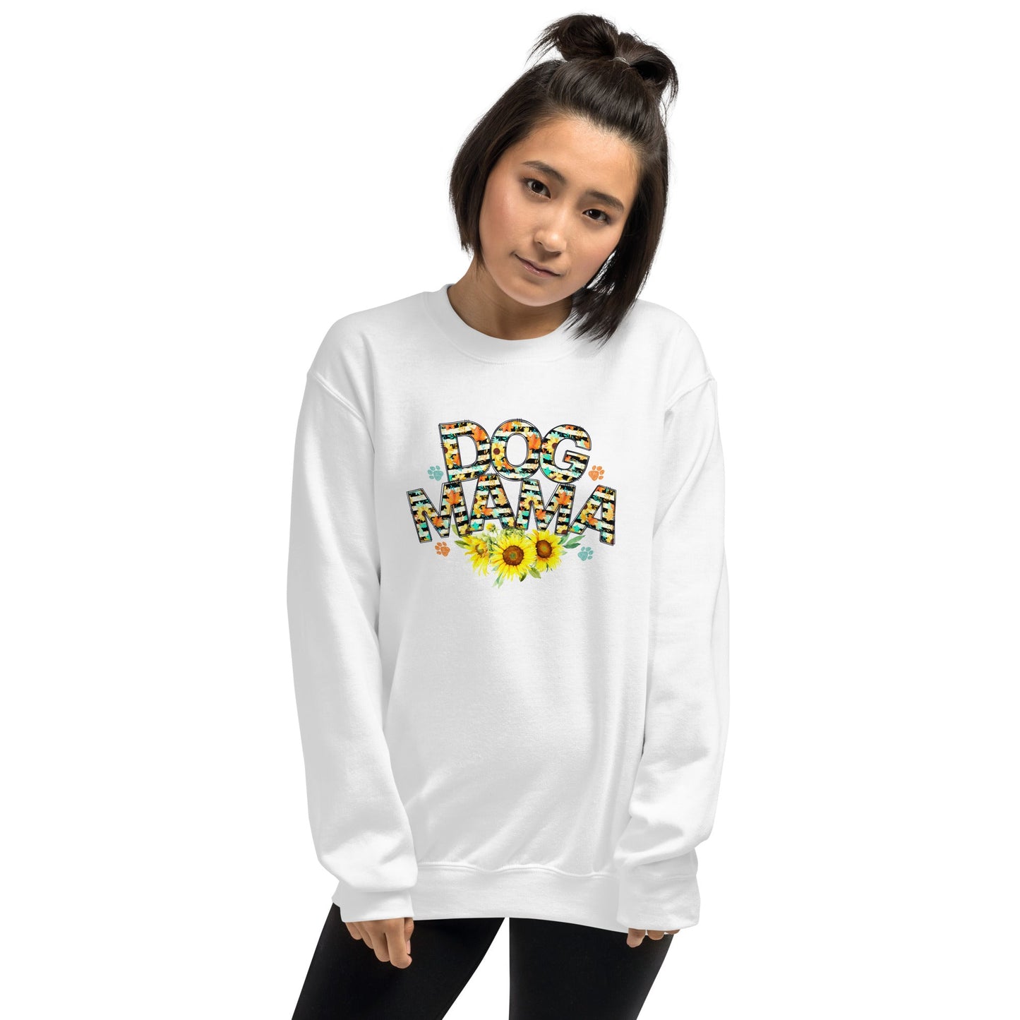 Dog Mama Sunflower Sweatshirt - DoggyLoveandMore