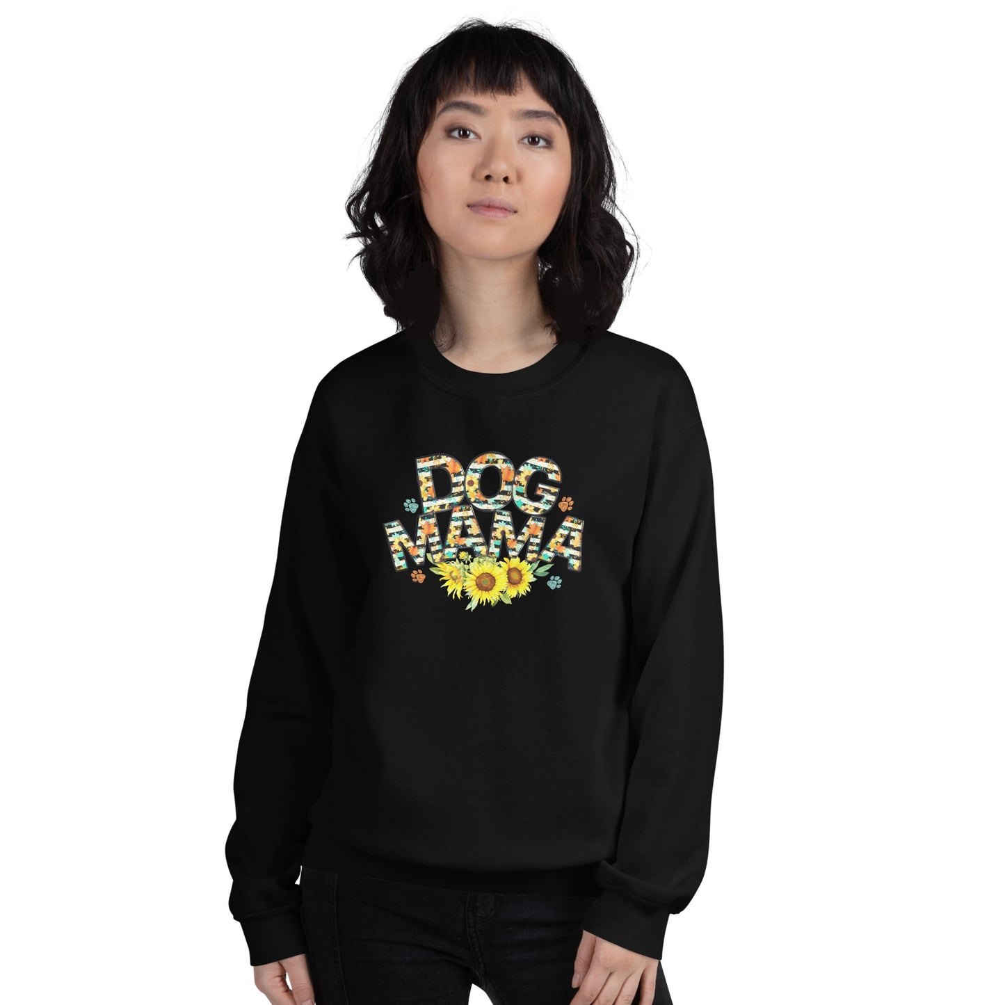 Dog Mama Sunflower Sweatshirt - DoggyLoveandMore