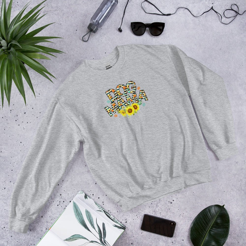 Dog Mama Sunflower Sweatshirt - DoggyLoveandMore