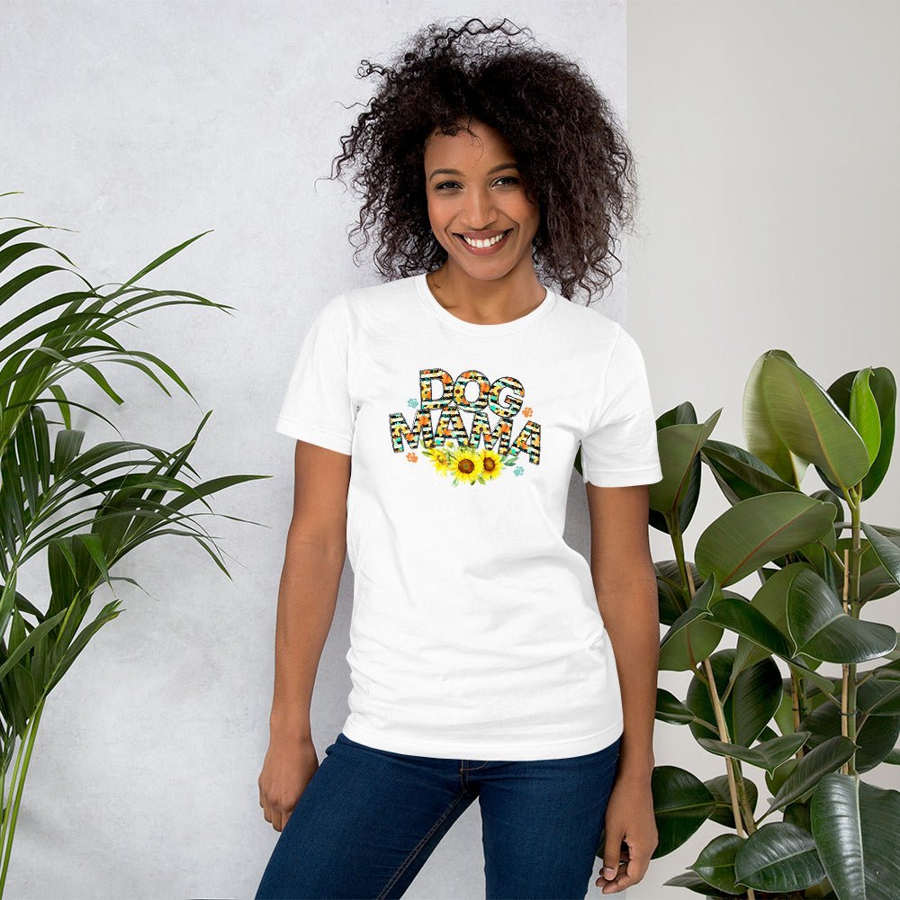 Dog Mama Sunflower T-Shirt - DoggyLoveandMore