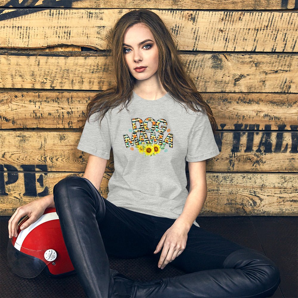 Dog Mama Sunflower T-Shirt - DoggyLoveandMore