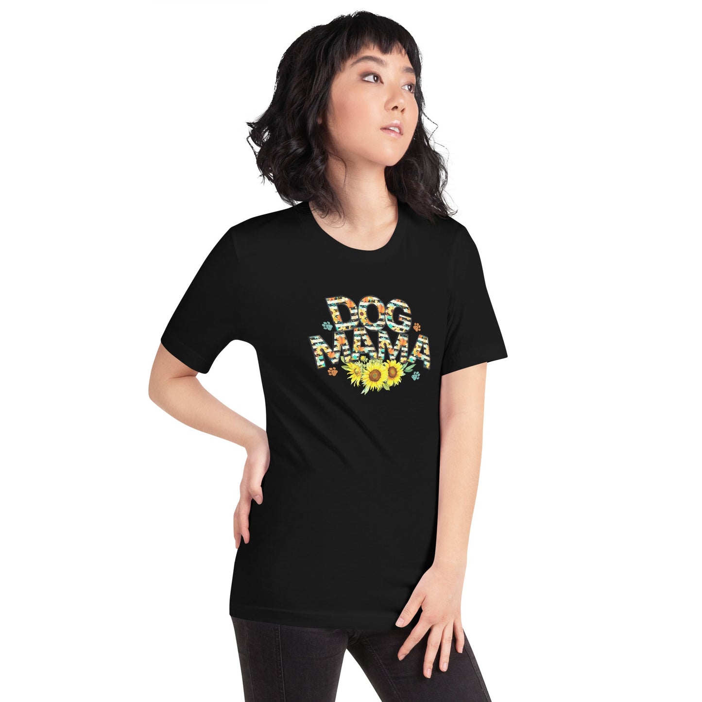 Dog Mama Sunflower T-Shirt - DoggyLoveandMore