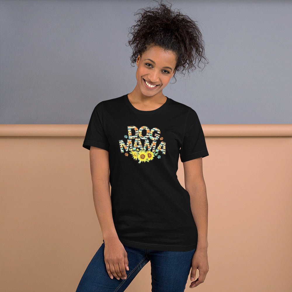 Dog Mama Sunflower T-Shirt - DoggyLoveandMore