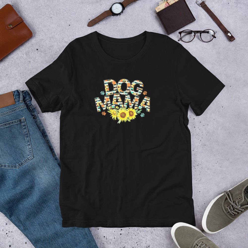 Dog Mama Sunflower T-Shirt - DoggyLoveandMore