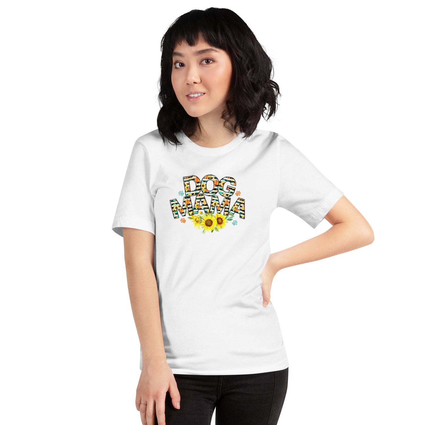 Dog Mama Sunflower T-Shirt - DoggyLoveandMore