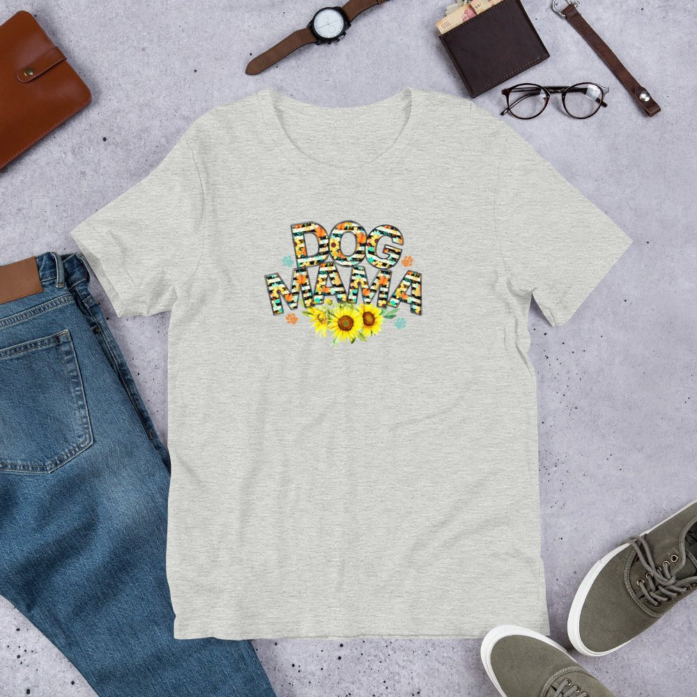 Dog Mama Sunflower T-Shirt - DoggyLoveandMore