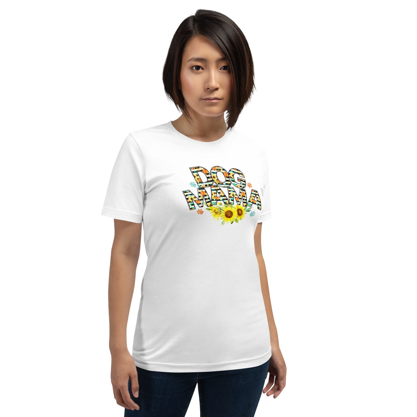 Dog Mama Sunflower T-Shirt - DoggyLoveandMore