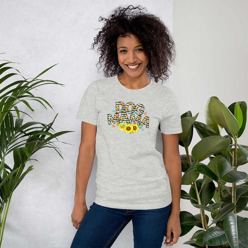 Dog Mama Sunflower T-Shirt - DoggyLoveandMore