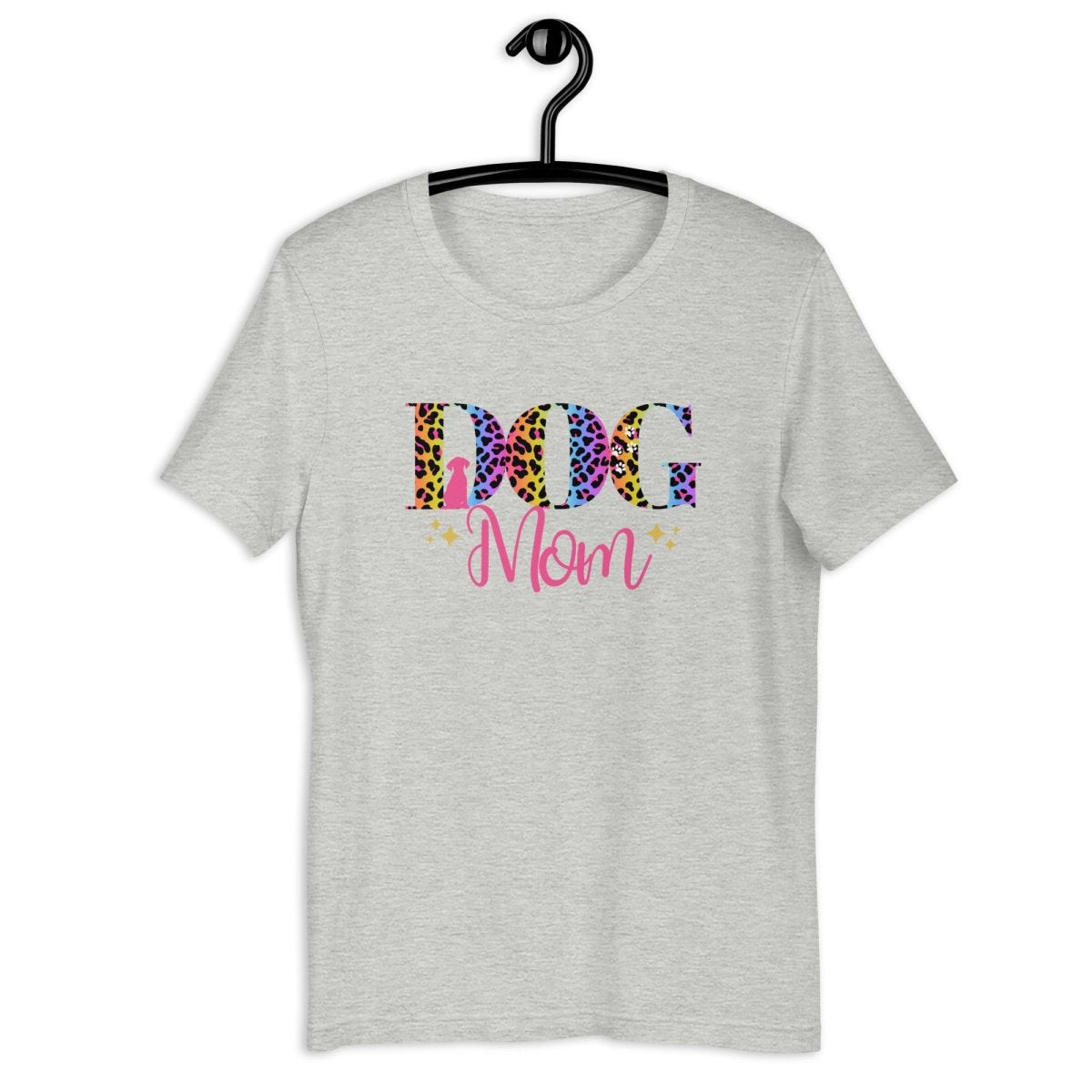 Dog Mom Leopard and Stars T-Shirt - DoggyLoveandMore