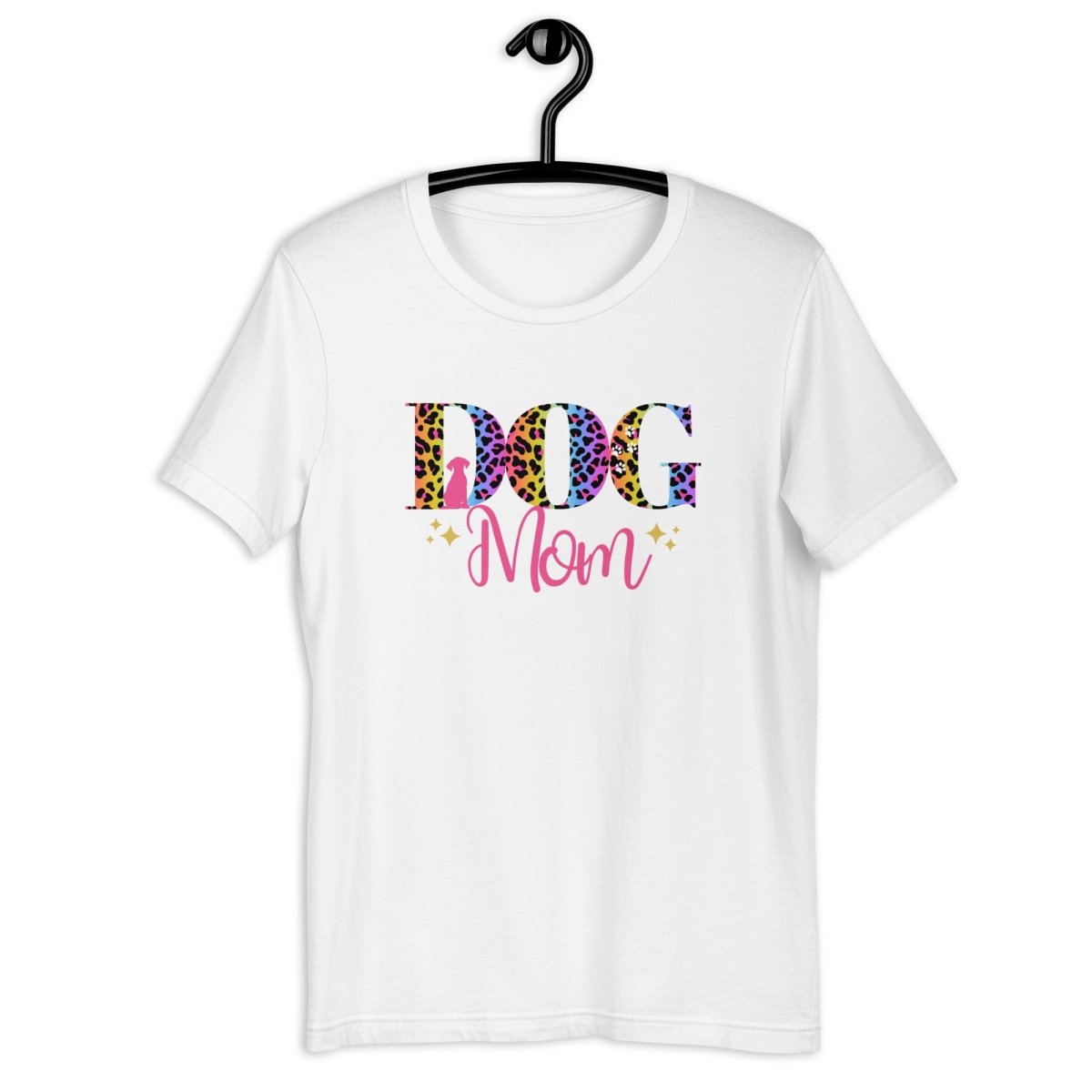 Dog Mom Leopard and Stars T-Shirt - DoggyLoveandMore