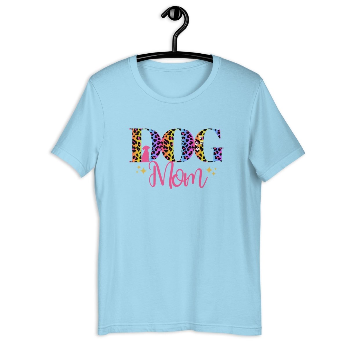 Dog Mom Leopard and Stars T-Shirt - DoggyLoveandMore