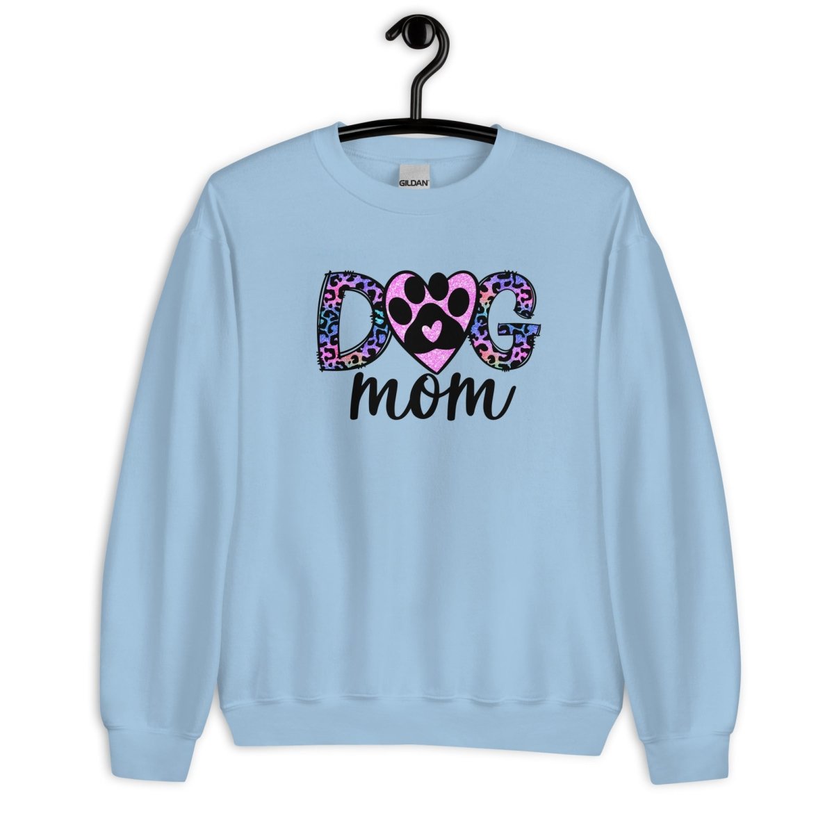 Dog Mom Leopard Paw Sweatshirt - DoggyLoveandMore