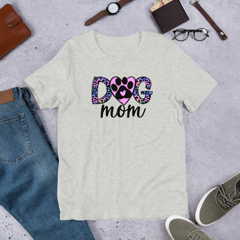 Dog Mom Leopard Paw T-Shirt - DoggyLoveandMore