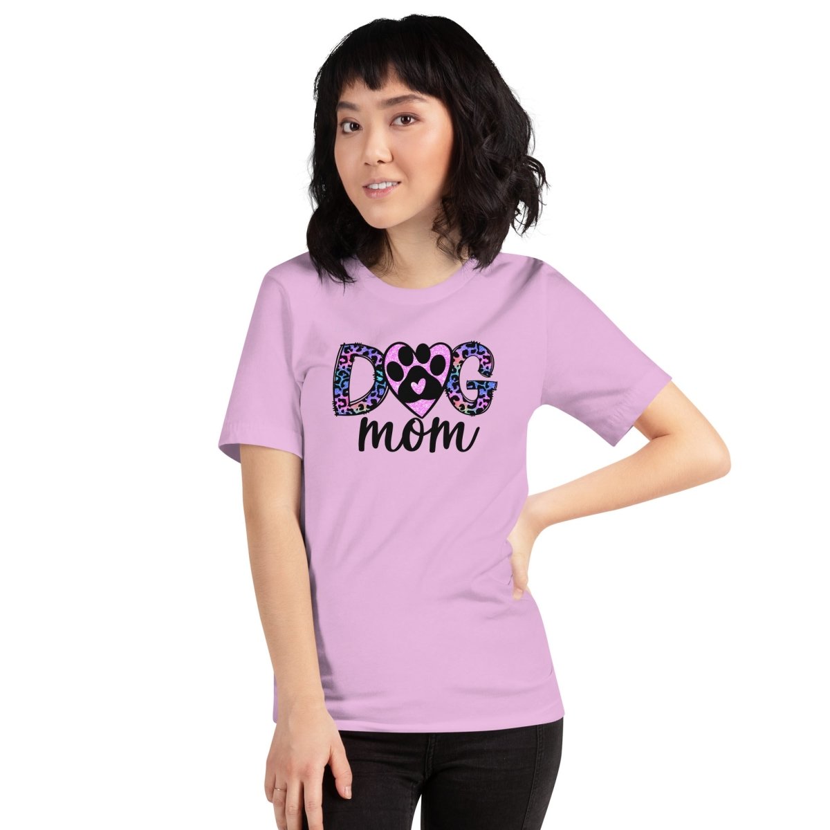 Dog Mom Leopard Paw T-Shirt - DoggyLoveandMore