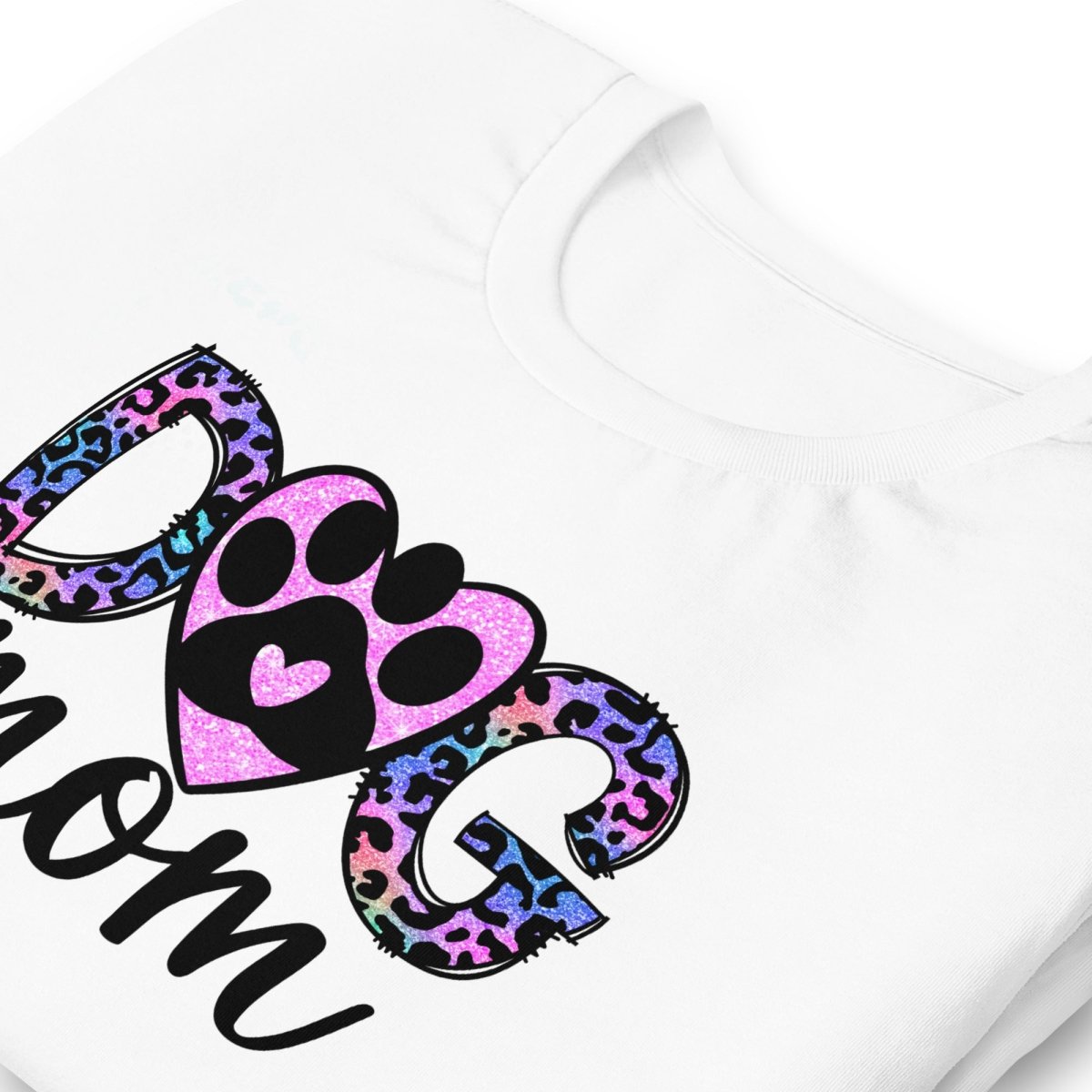 Dog Mom Leopard Paw T-Shirt - DoggyLoveandMore