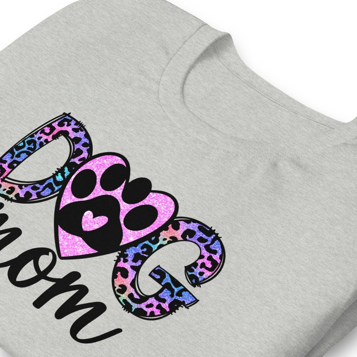 Dog Mom Leopard Paw T-Shirt - DoggyLoveandMore