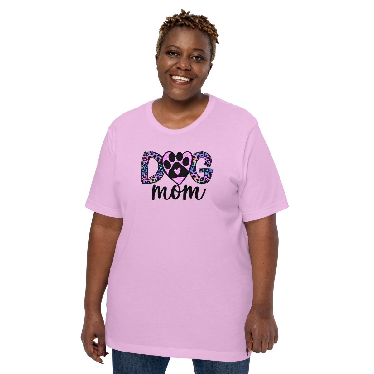 Dog Mom Leopard Paw T-Shirt - DoggyLoveandMore