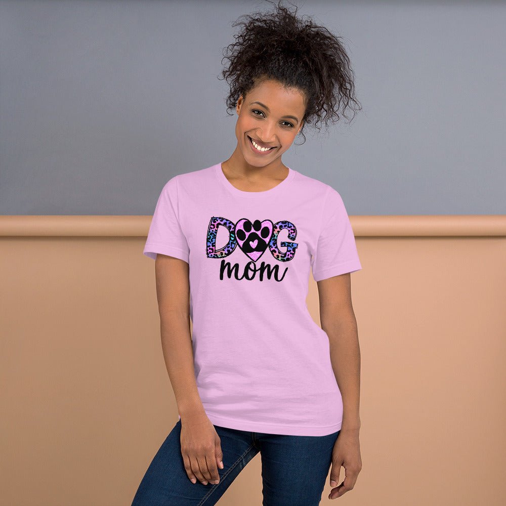 Dog Mom Leopard Paw T-Shirt - DoggyLoveandMore
