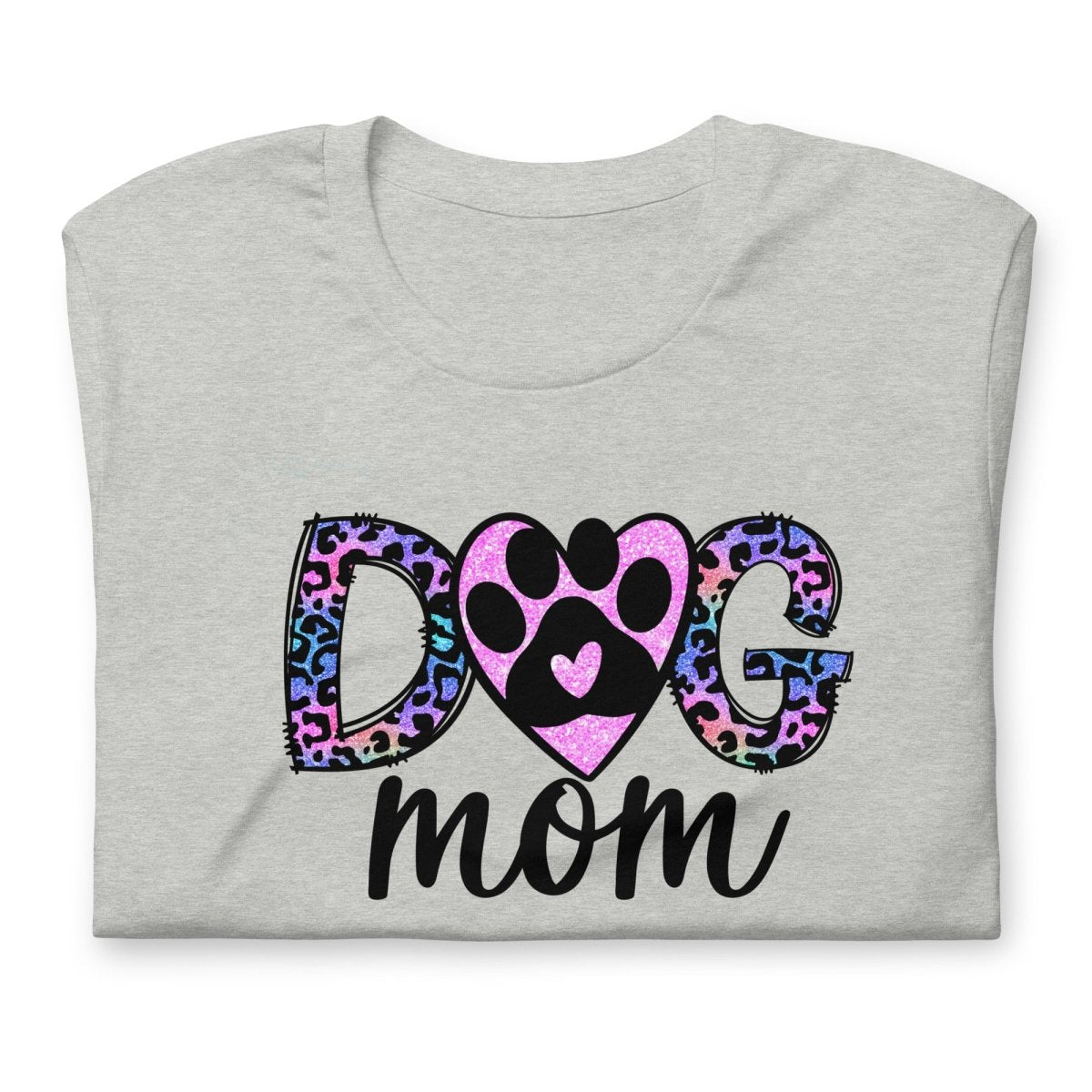 Dog Mom Leopard Paw T-Shirt - DoggyLoveandMore