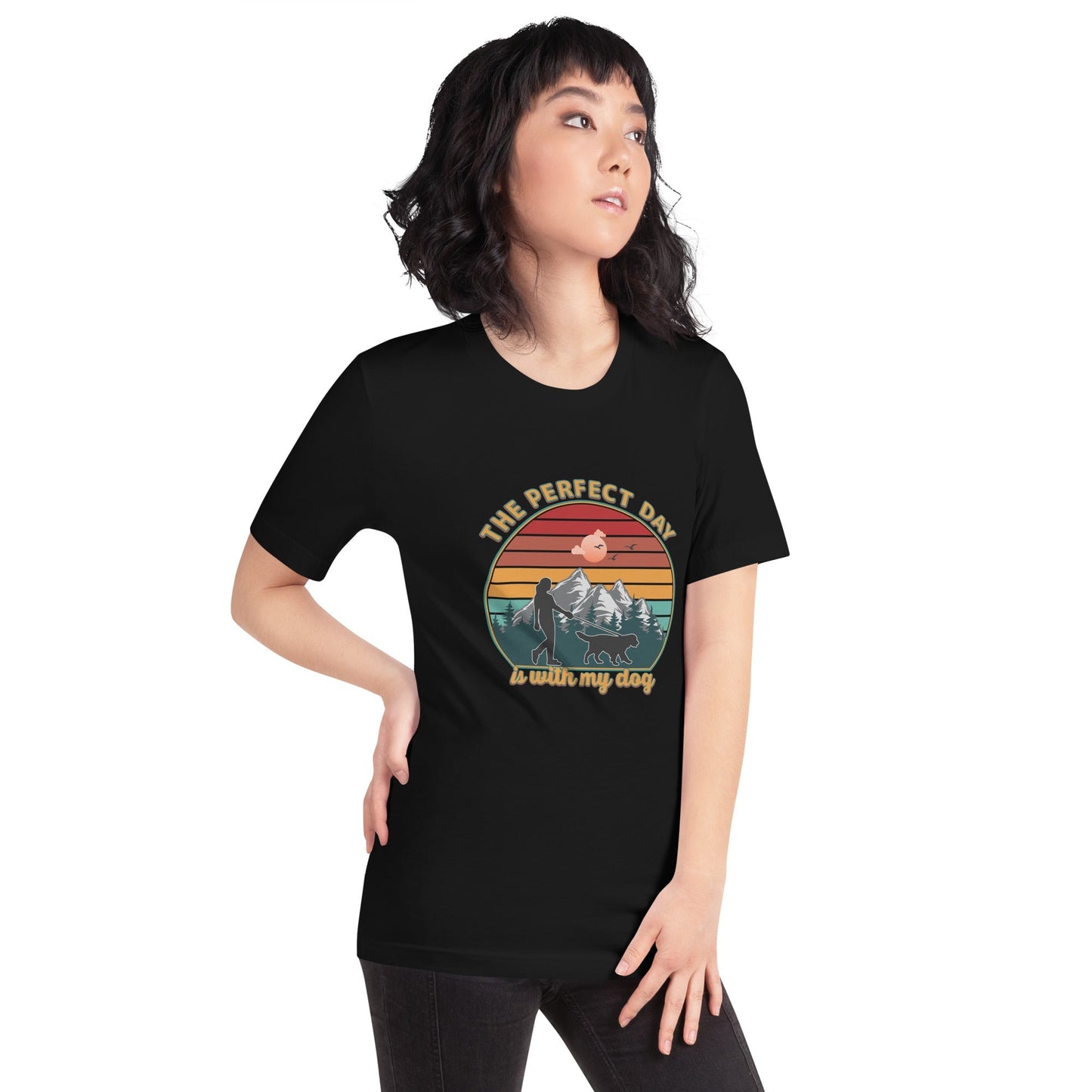 Dog Mom Perfect Day T-Shirt - DoggyLoveandMore