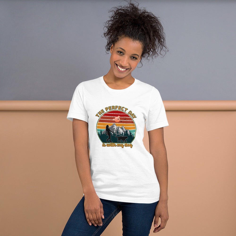 Dog Mom Perfect Day T-Shirt - DoggyLoveandMore