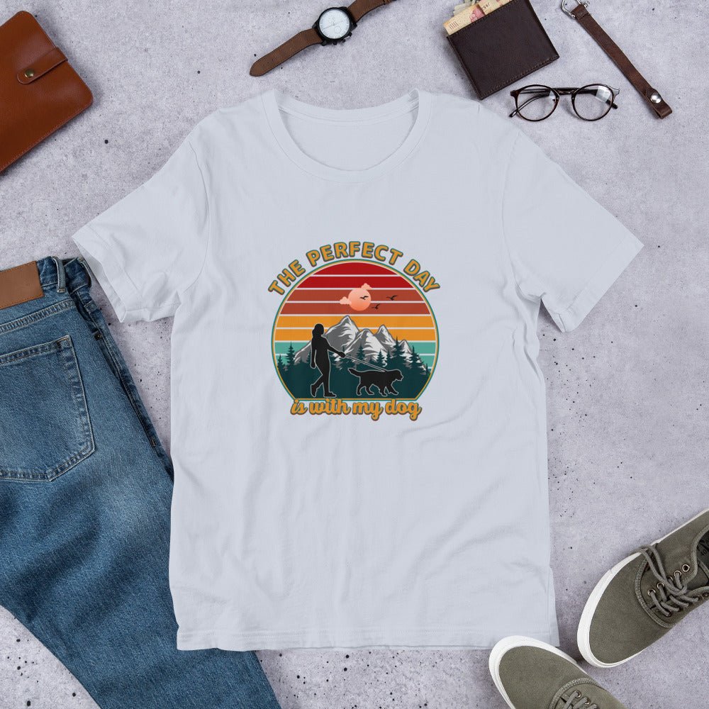 Dog Mom Perfect Day T-Shirt - DoggyLoveandMore