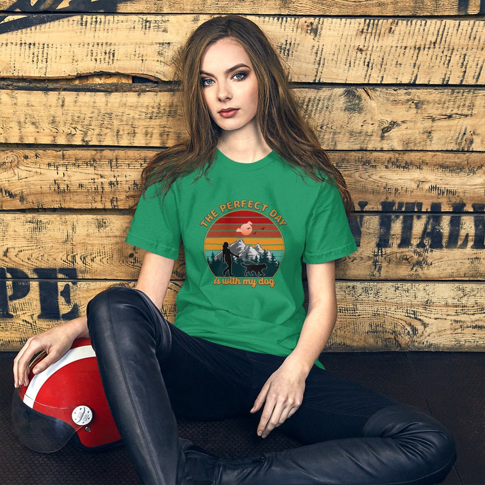 Dog Mom Perfect Day T-Shirt - DoggyLoveandMore