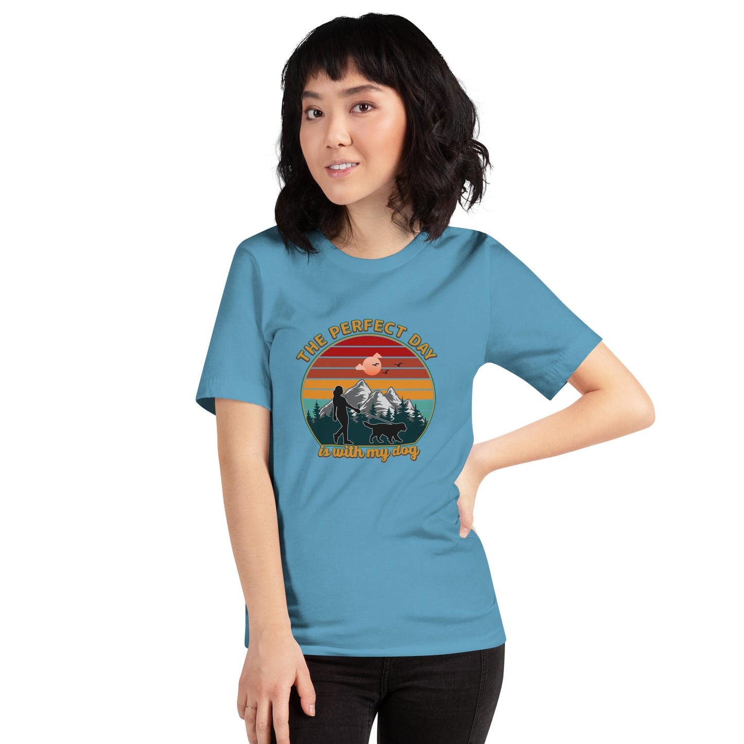 Dog Mom Perfect Day T-Shirt - DoggyLoveandMore