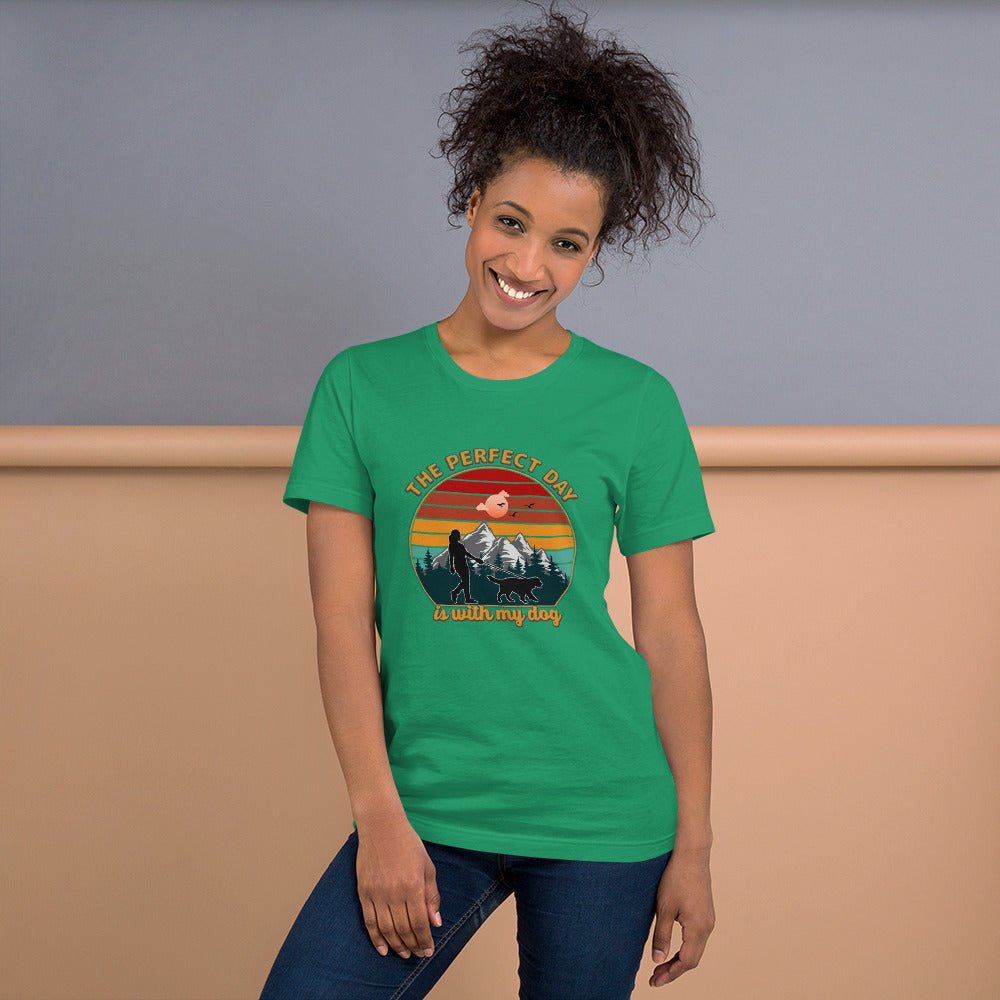 Dog Mom Perfect Day T-Shirt - DoggyLoveandMore