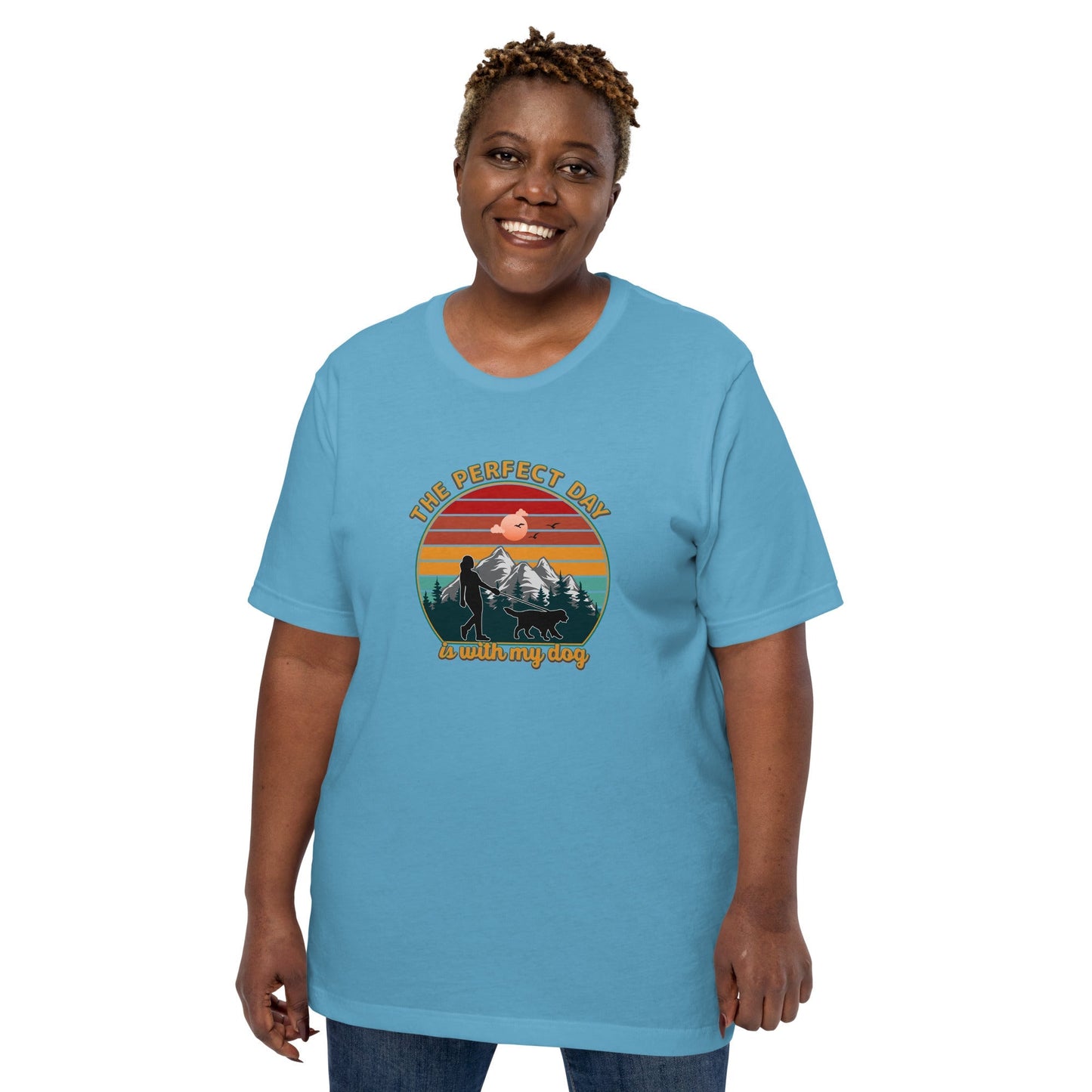 Dog Mom Perfect Day T-Shirt - DoggyLoveandMore