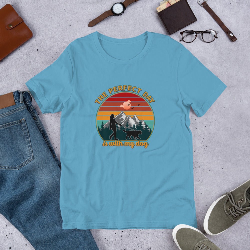 Dog Mom Perfect Day T-Shirt - DoggyLoveandMore