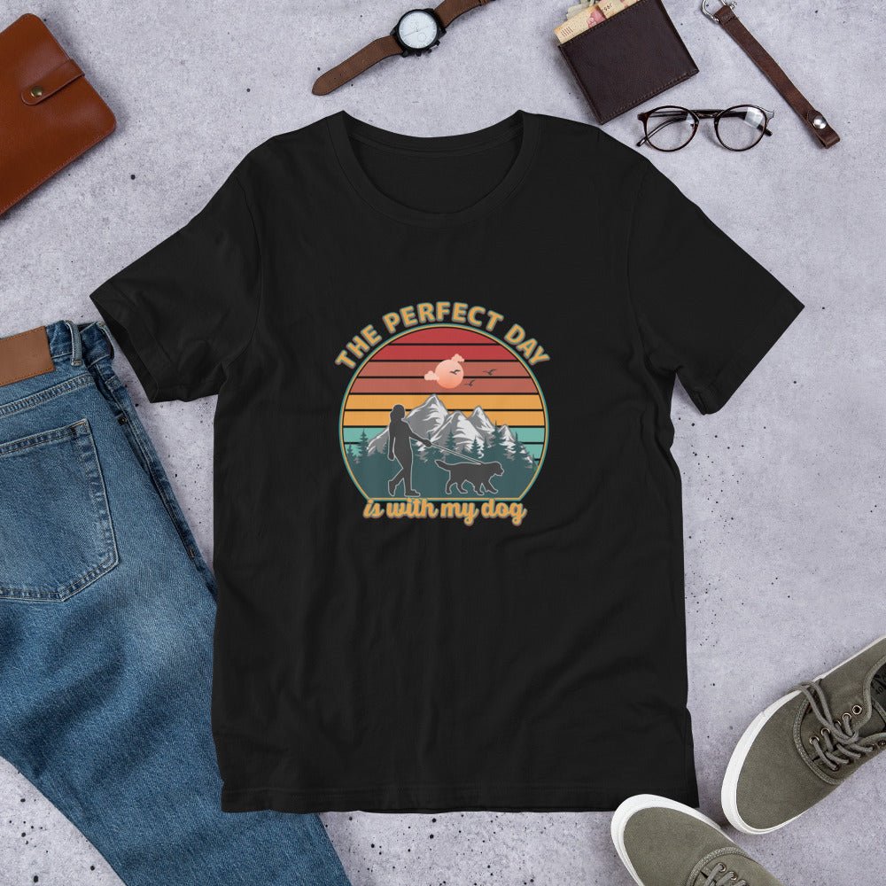 Dog Mom Perfect Day T-Shirt - DoggyLoveandMore