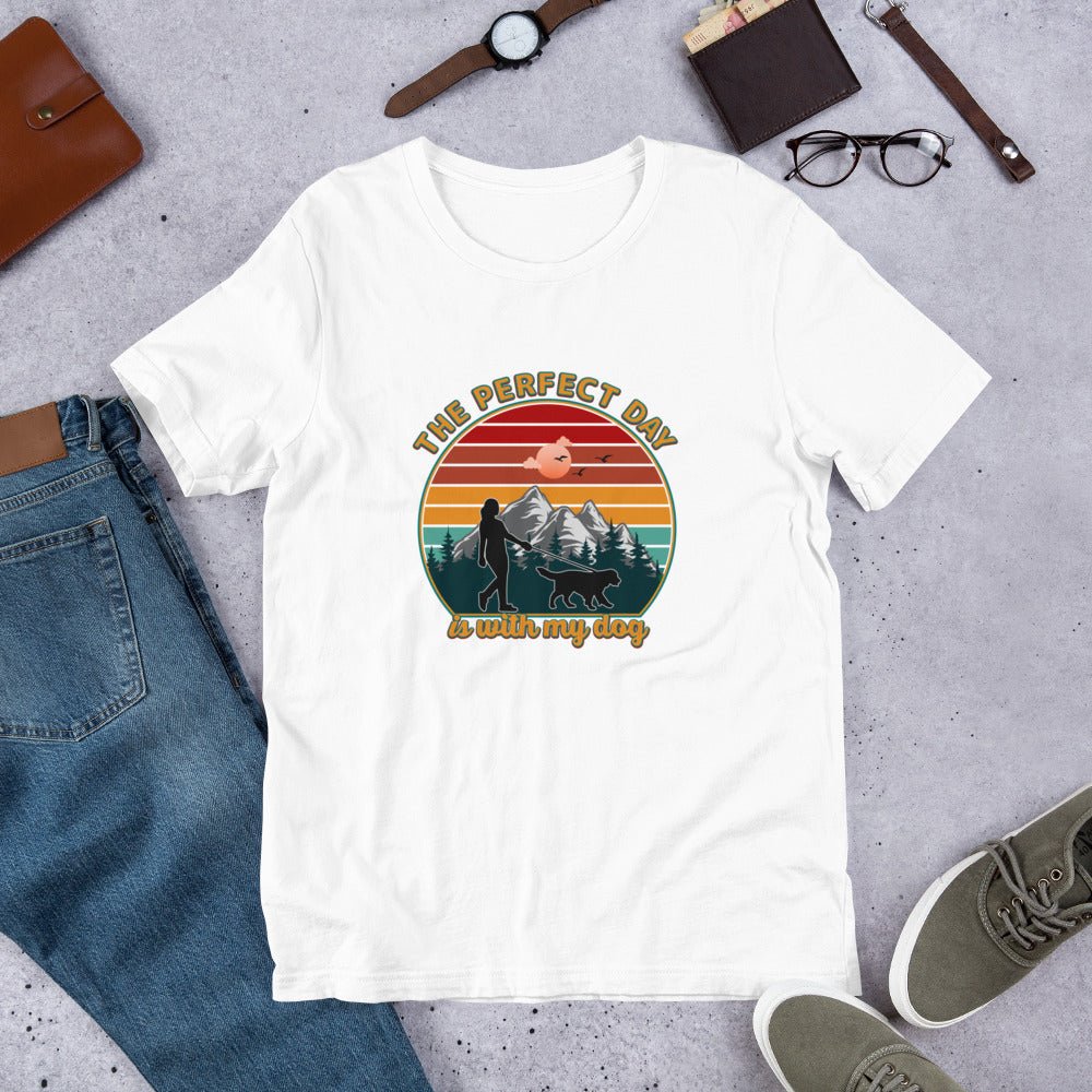 Dog Mom Perfect Day T-Shirt - DoggyLoveandMore