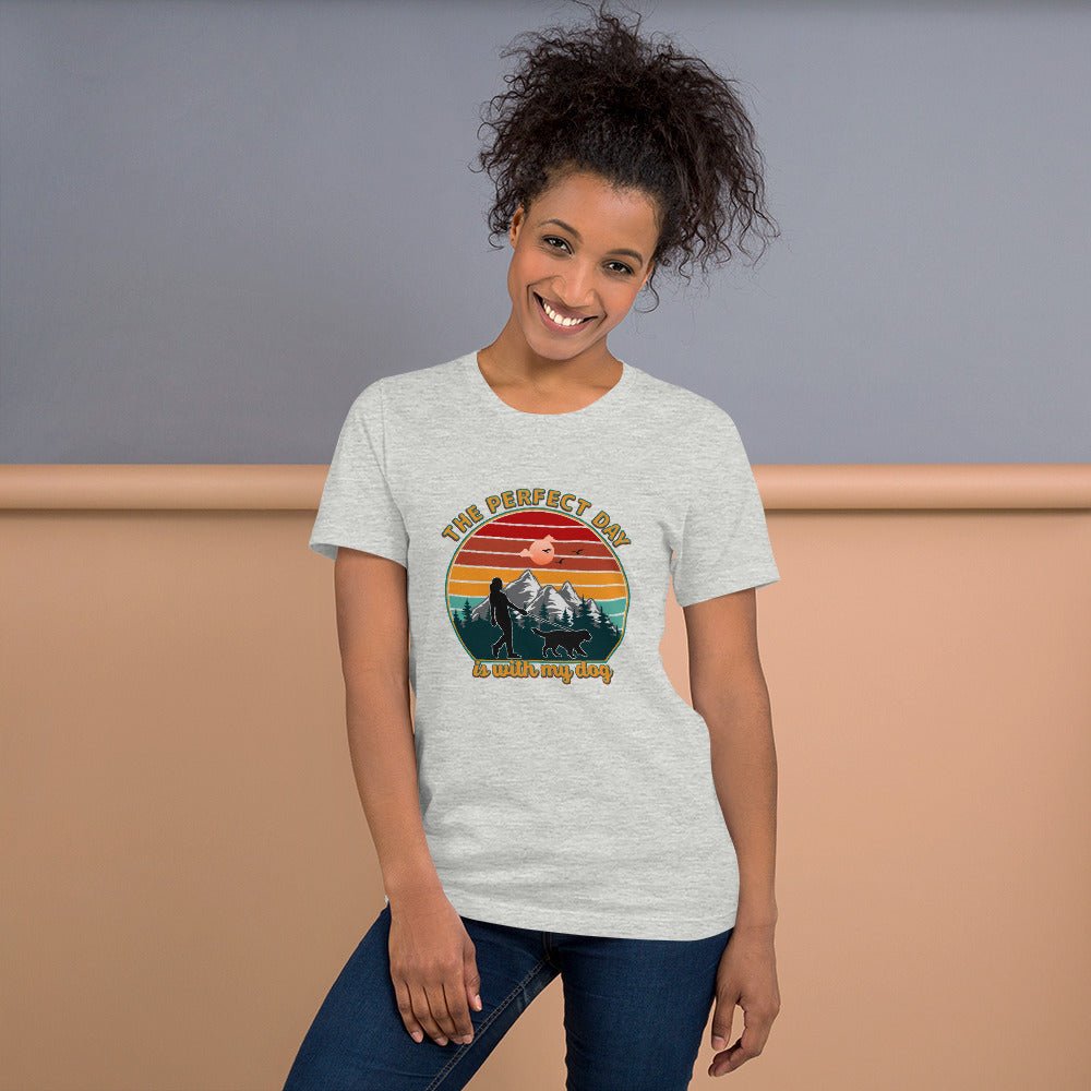 Dog Mom Perfect Day T-Shirt - DoggyLoveandMore
