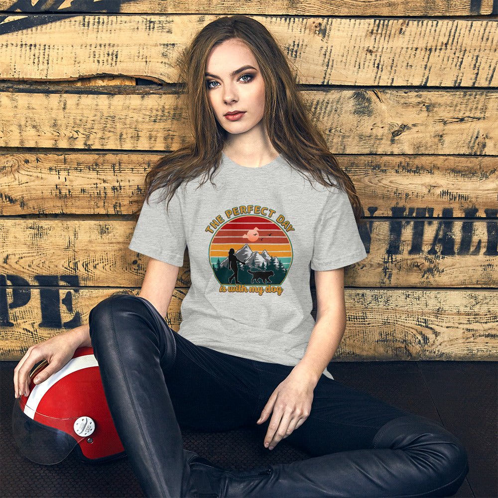 Dog Mom Perfect Day T-Shirt - DoggyLoveandMore