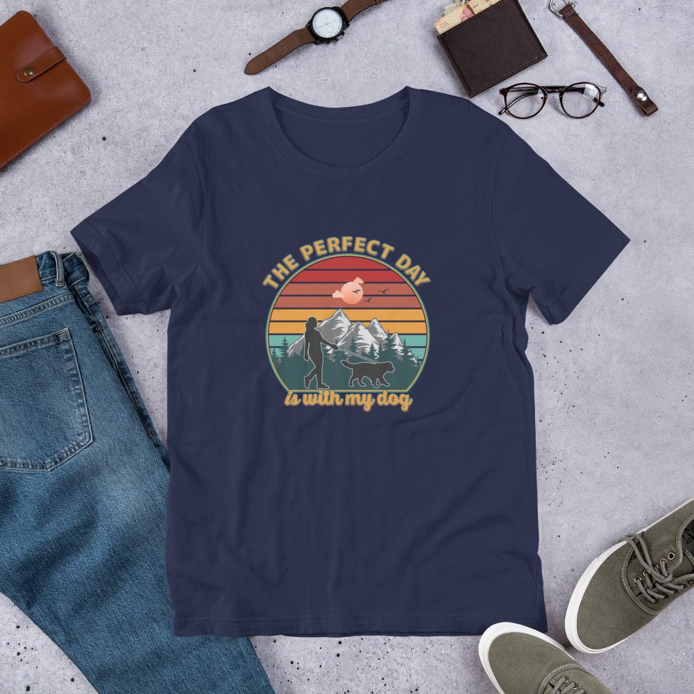 Dog Mom Perfect Day T-Shirt - DoggyLoveandMore